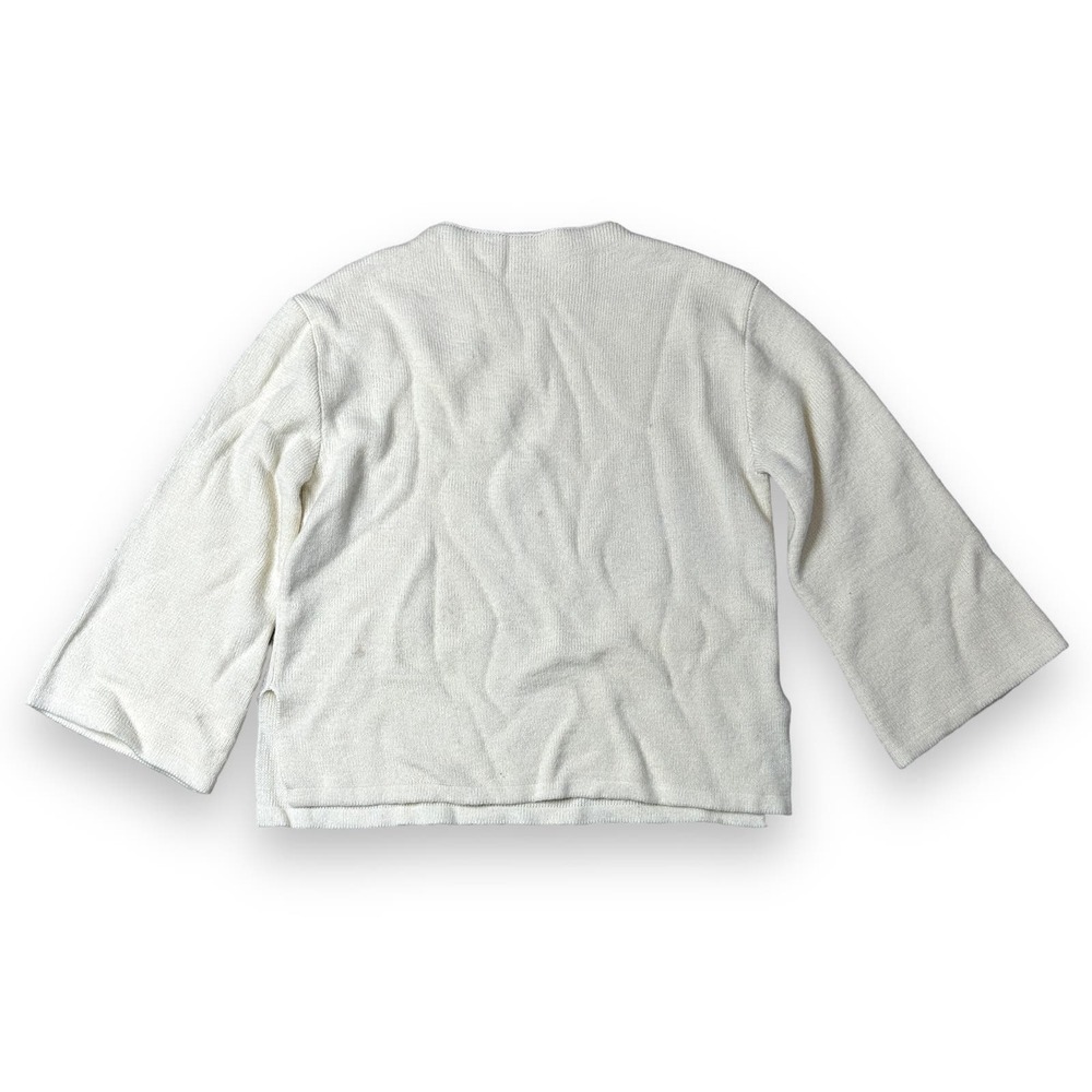 Loeil Cream Crew Neck Pullover Sweater Small Rare